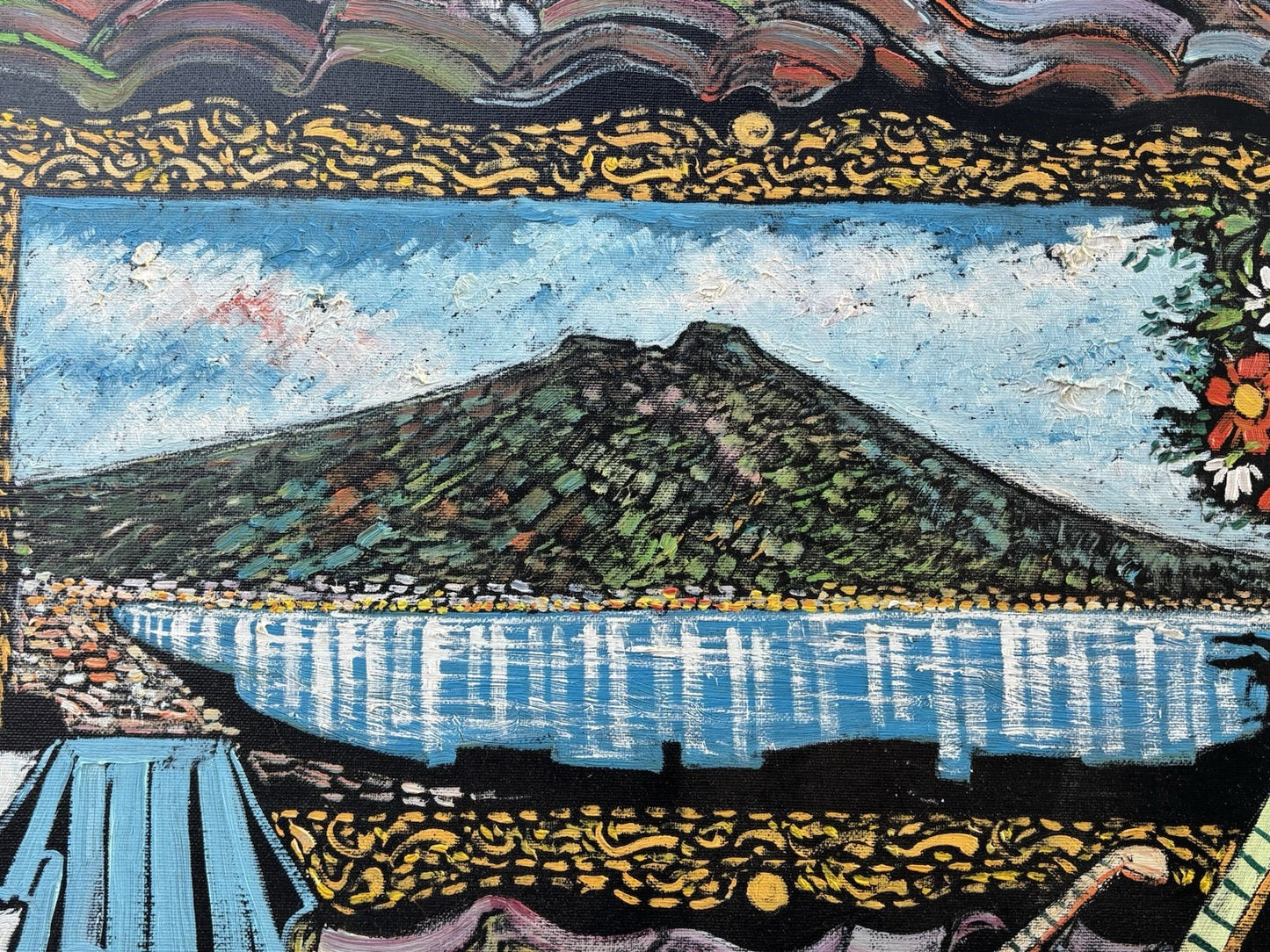 Quadro -Romanticismo- Marcello Piacentini dipinto a olio su tela