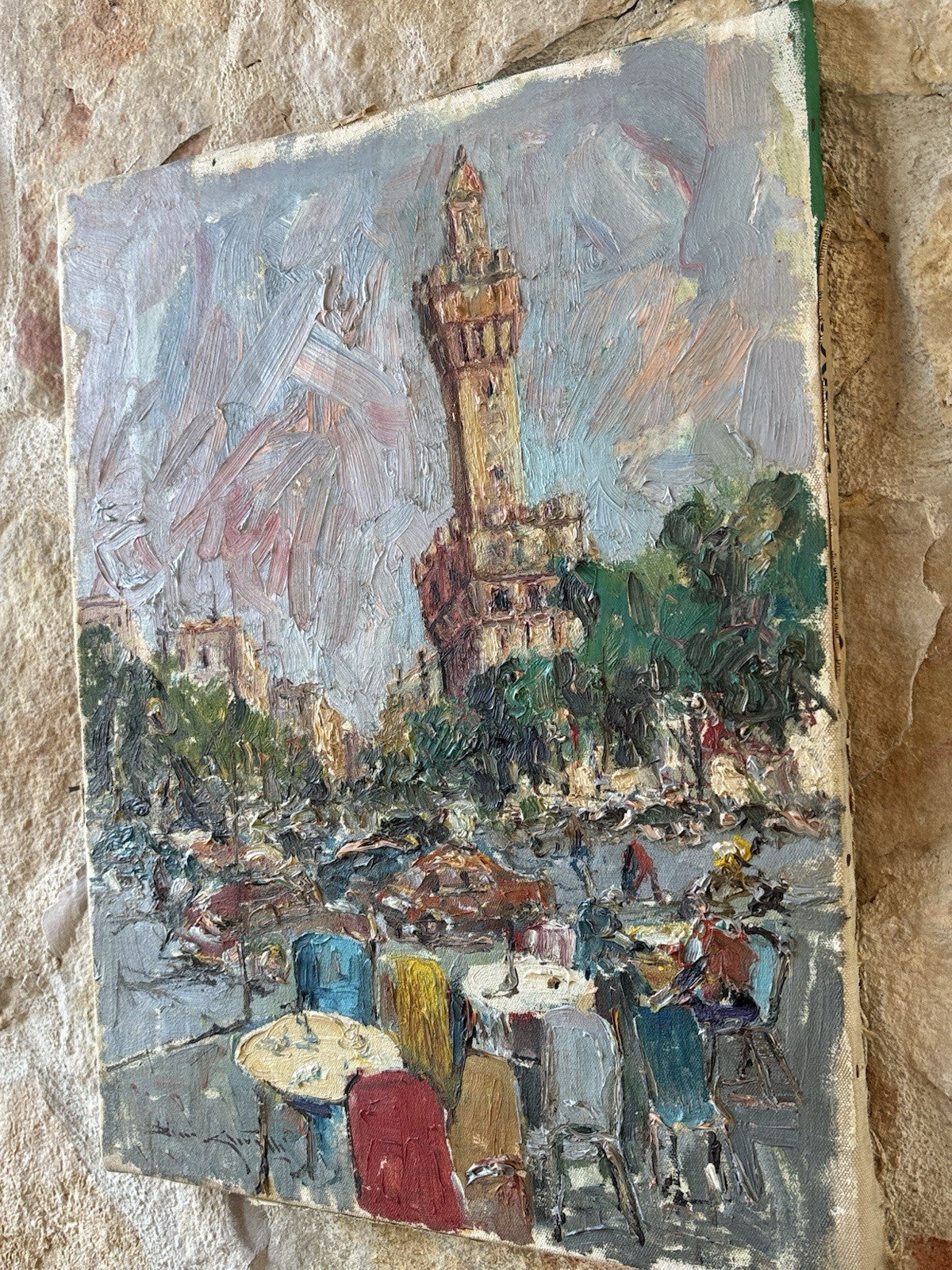 Quadro -Firenze- Rocco Carvelli- dipinto a olio su tela
