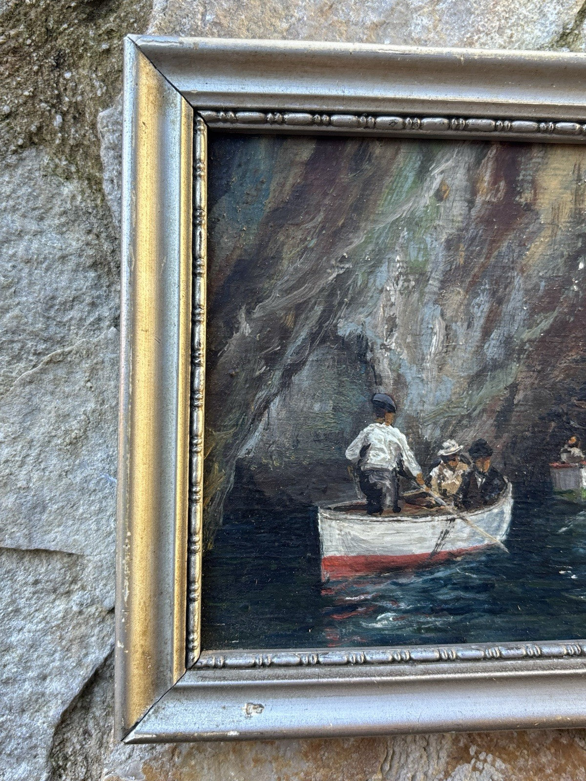 Coppia quadri miniature -Marine- Luca Papaluca- dipinti a olio su tavoletta