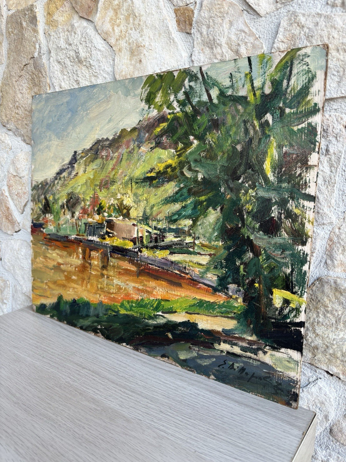 Quadro -Paesaggio- Edmondo Di Napoli dipinto a olio