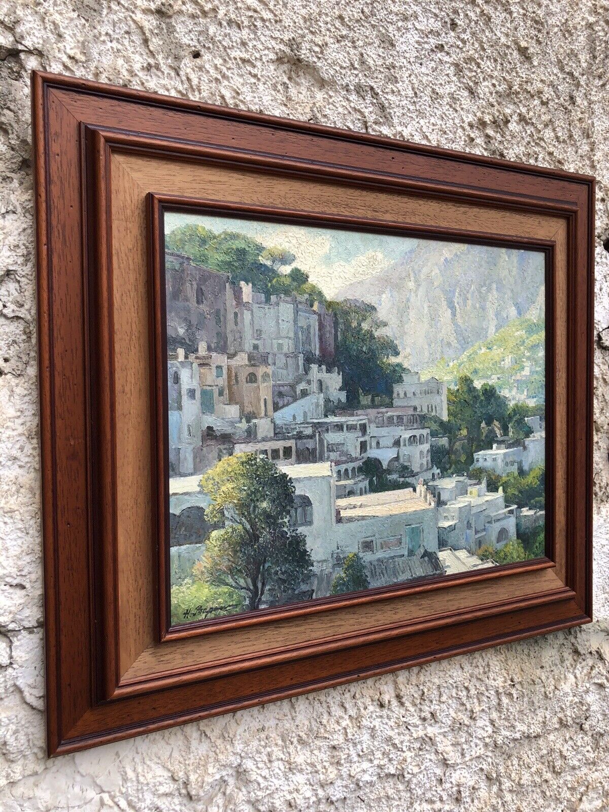 Quadro vintage -Paesaggio- dipinto a olio