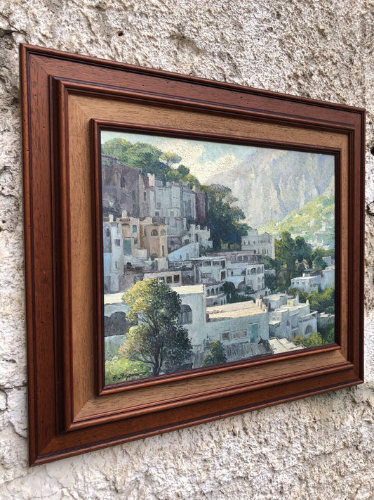 Quadro vintage -Paesaggio- dipinto a olio