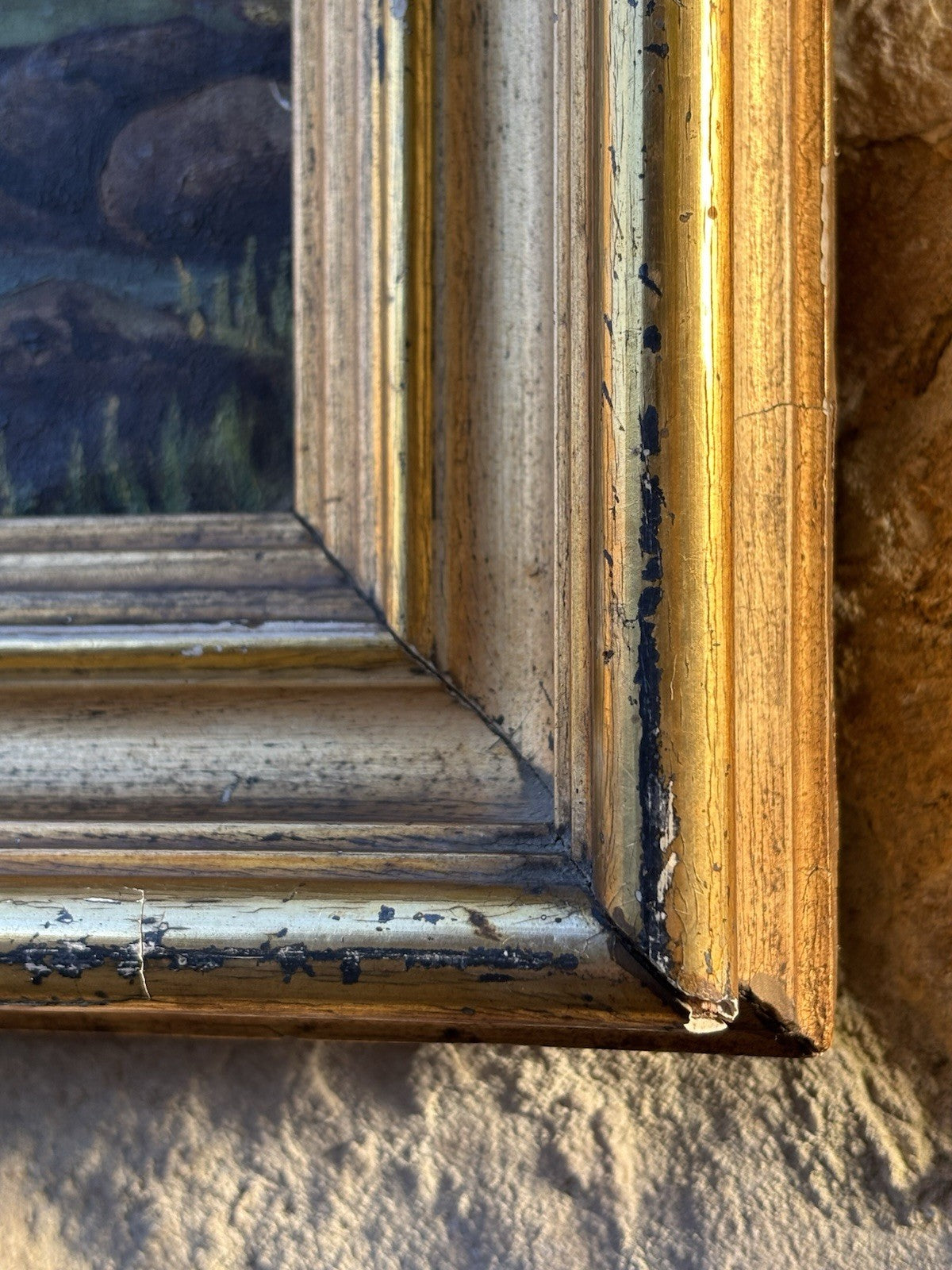 Quadro antico -Paesaggio- dipinto a olio