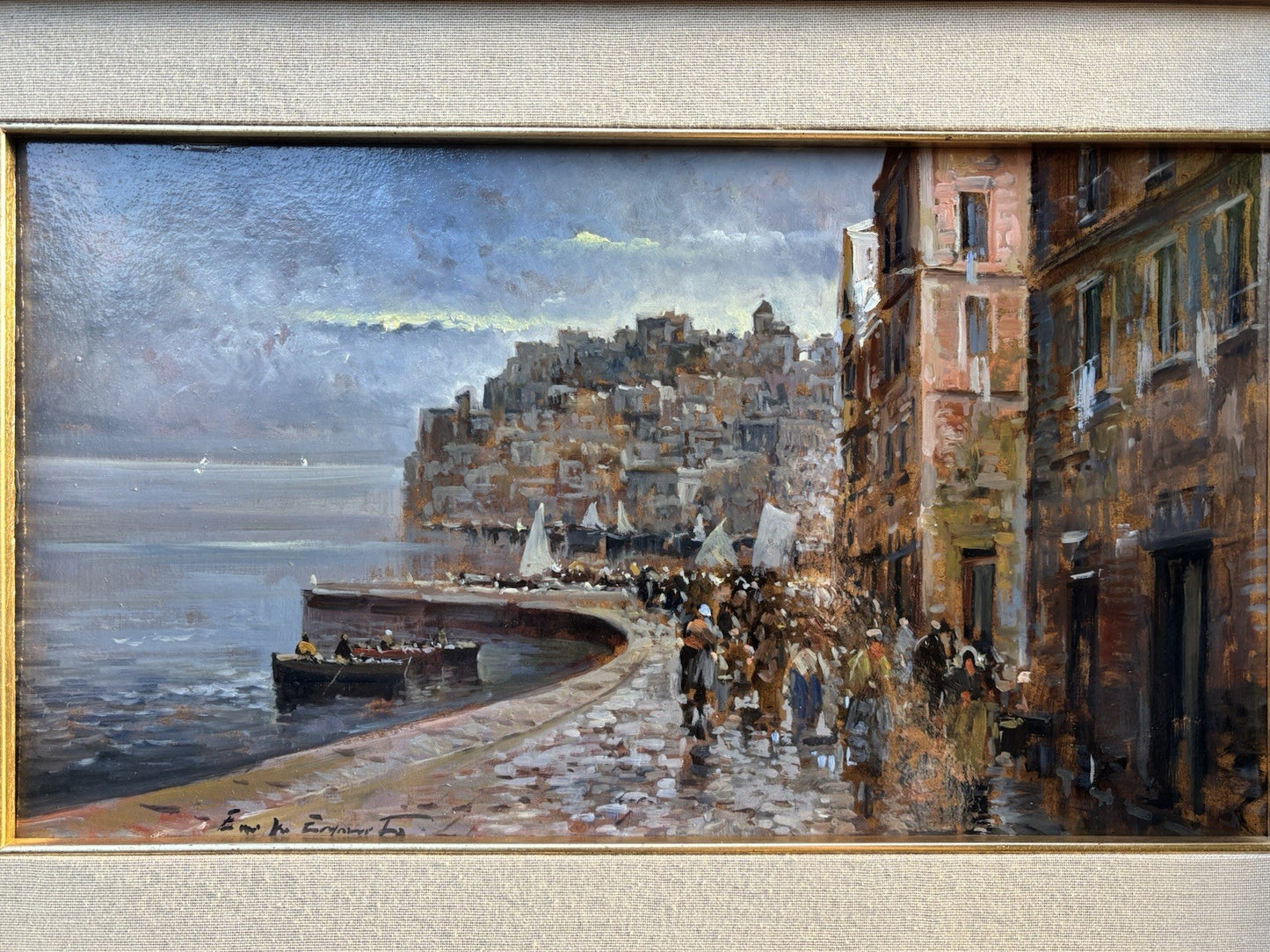 Quadro -Bacoli- Eniko Esposito dipinto a olio