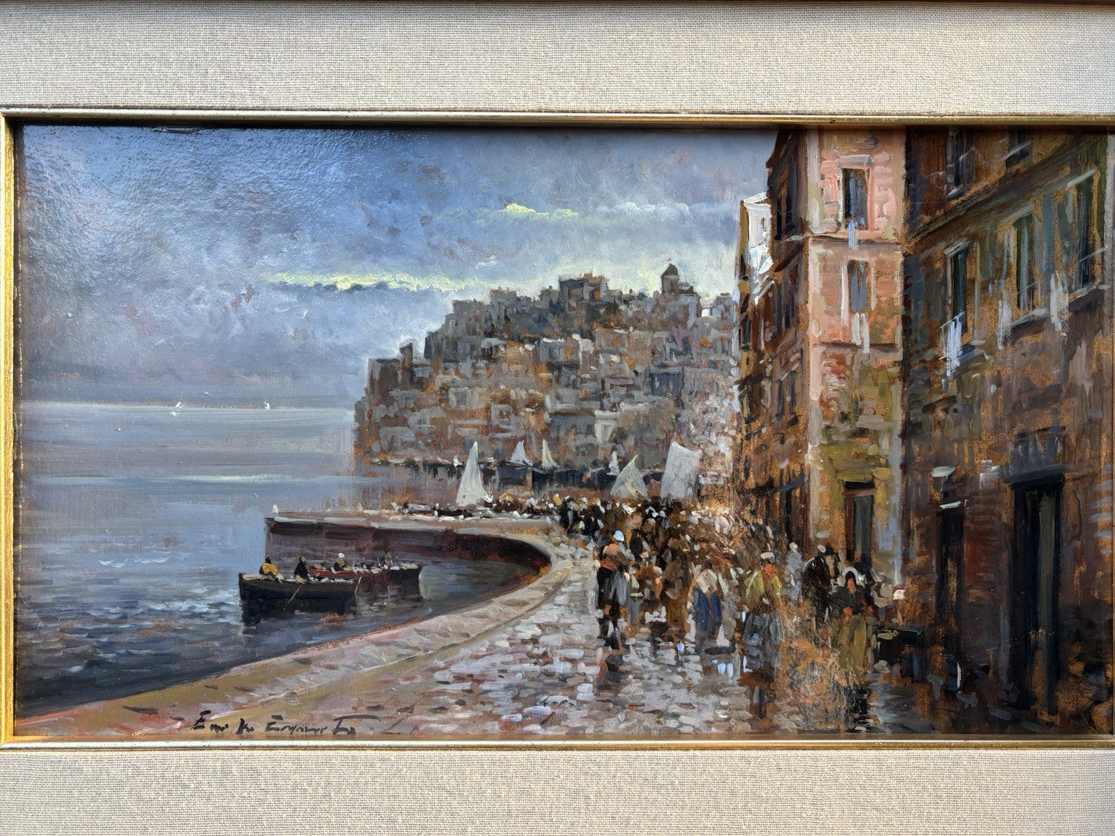 Quadro -Bacoli- Eniko Esposito dipinto a olio
