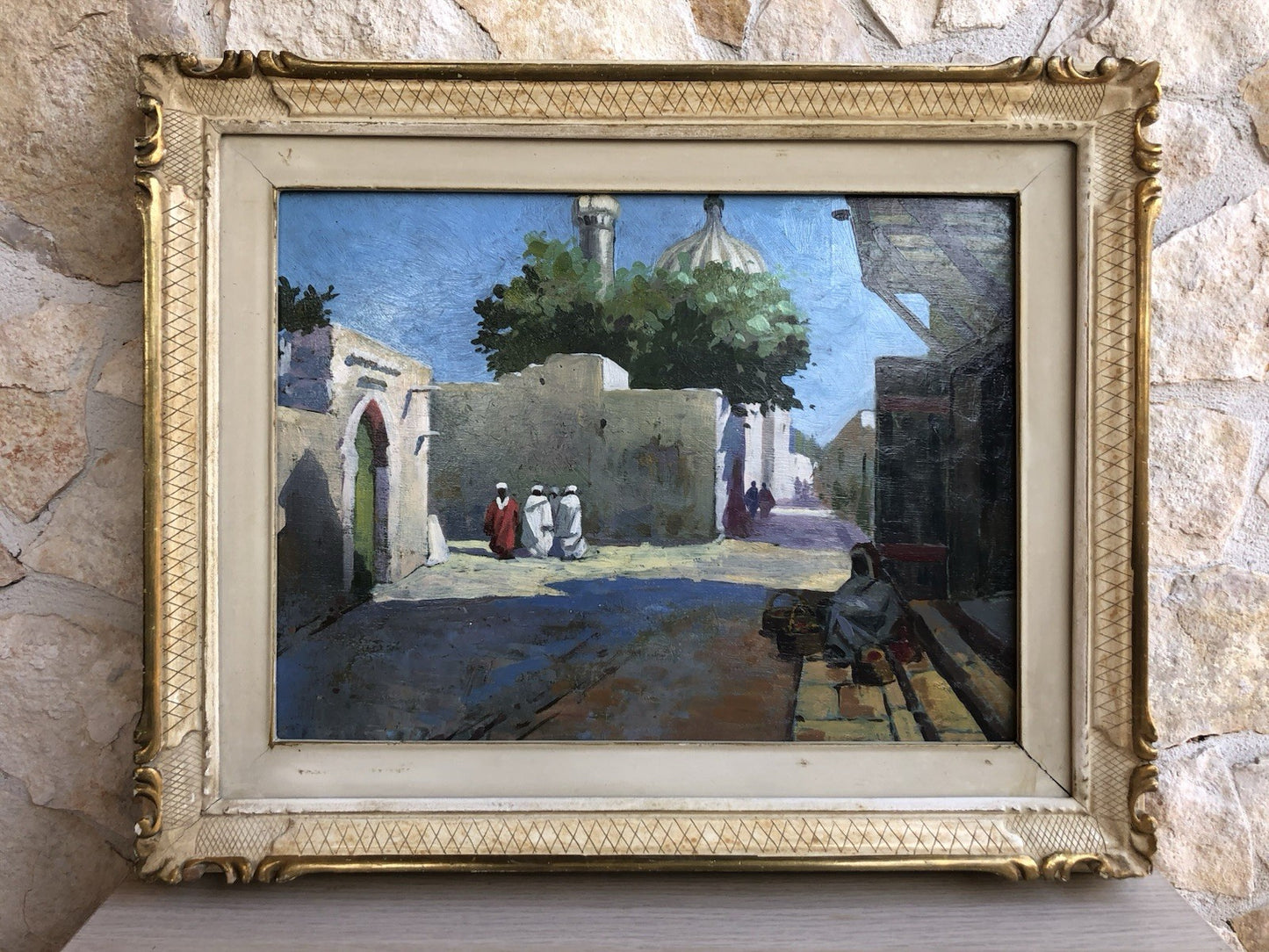 Quadro -Oriente- dipinto a olio su tavoletta