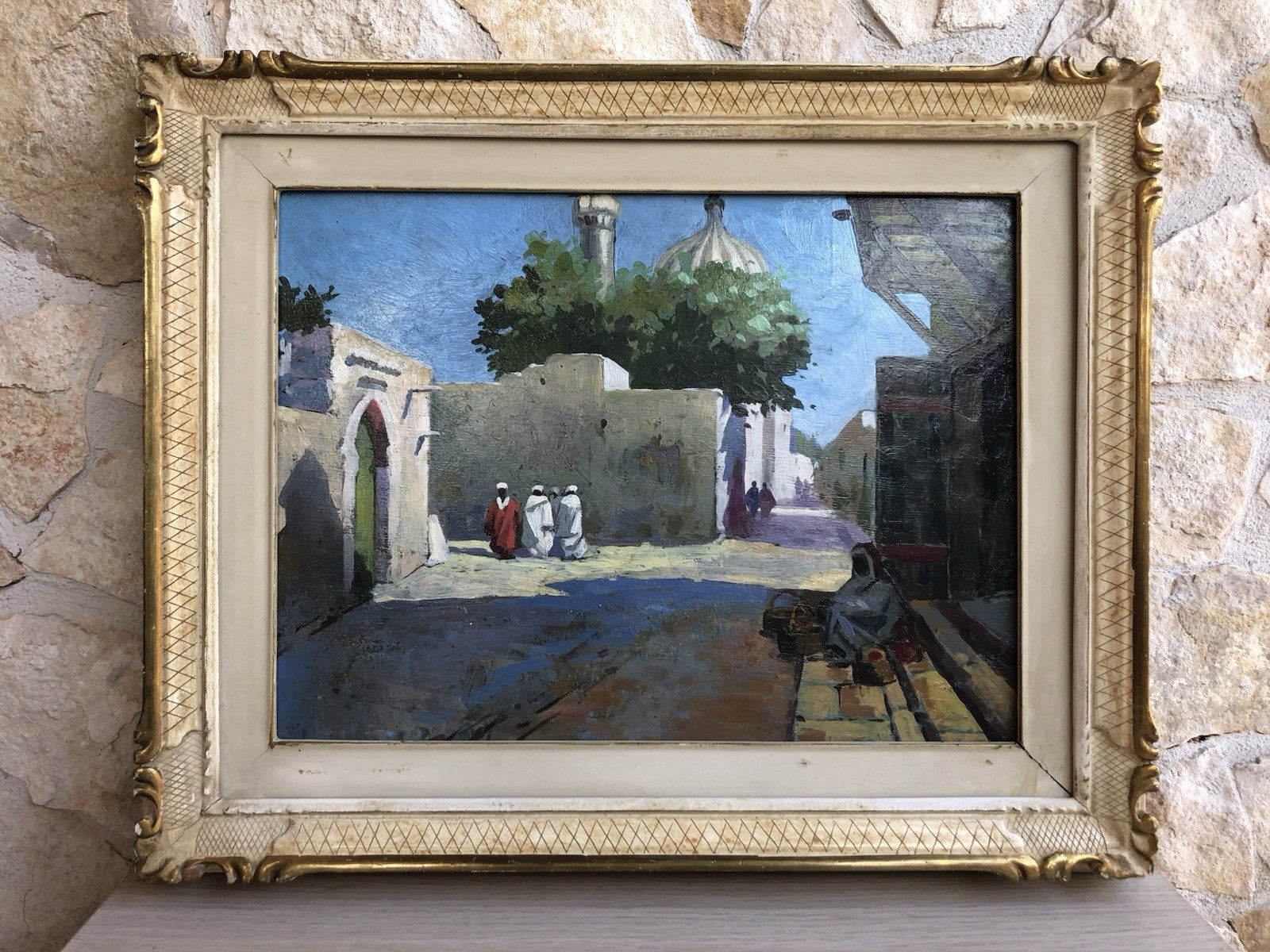 Quadro -Oriente- dipinto a olio su tavoletta