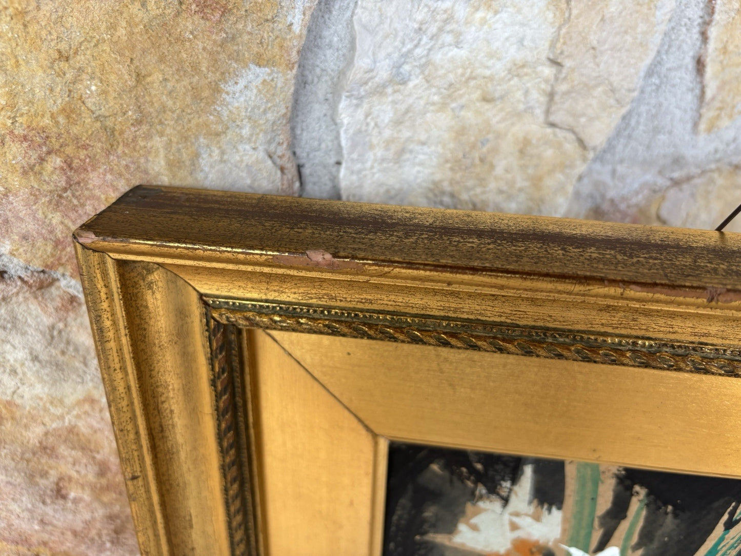 Quadro -Vaso Con Fiori- Ena Villani dipinto a tempera su cartoncino
