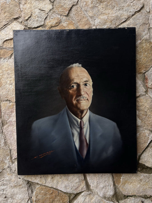 Quadro -Ritratto- dipinto a olio su tela