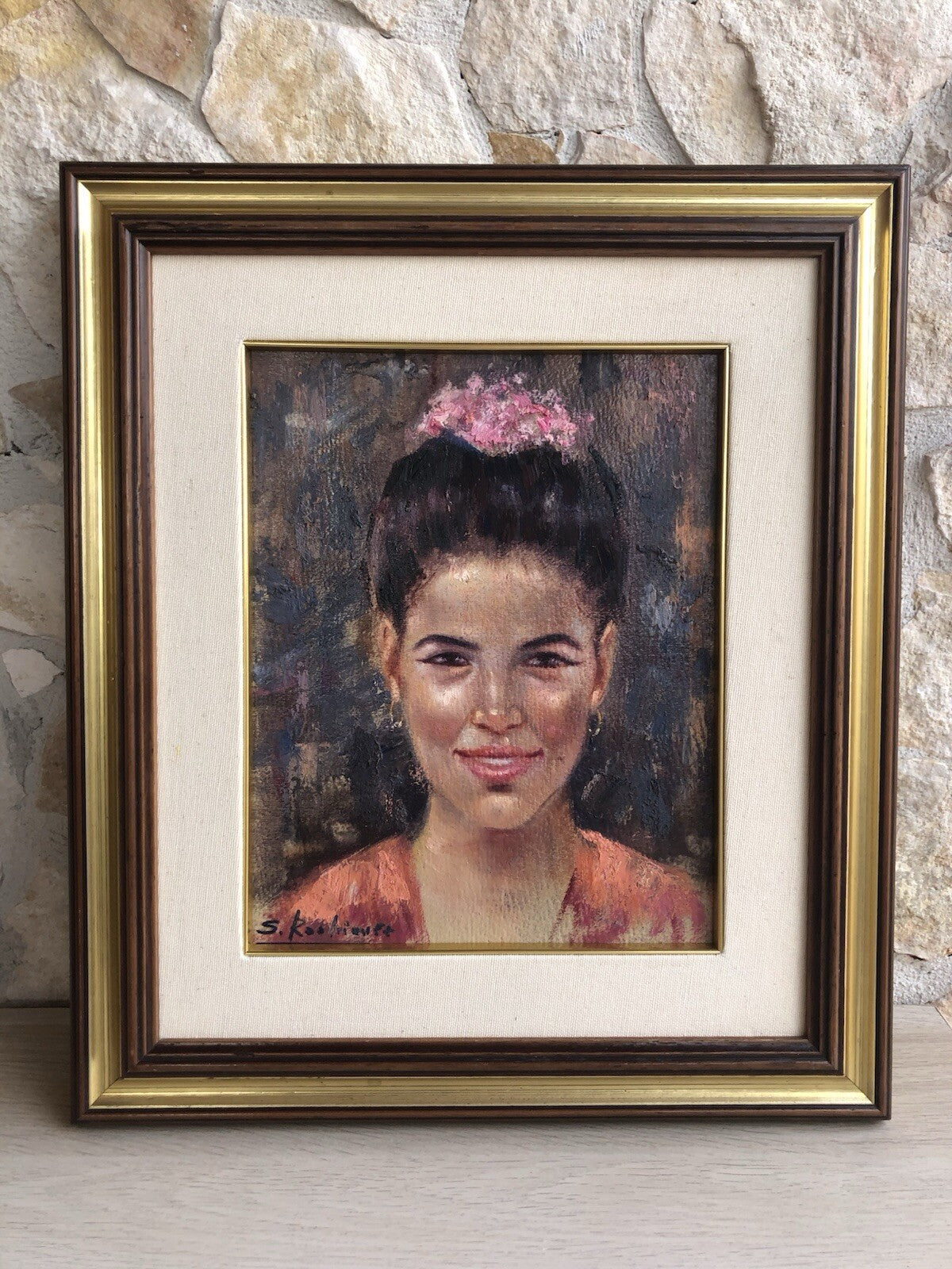 Quadro -Figura Di Donna- dipinto a olio