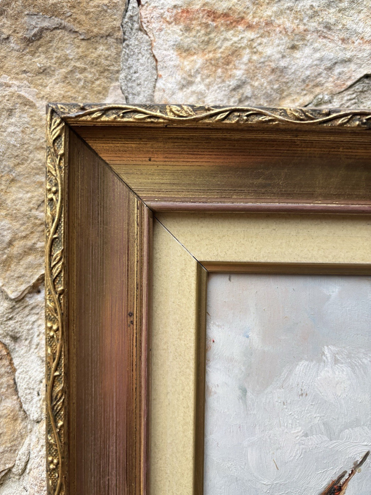 Quadro -Marina Con Barche- dipinto a olio