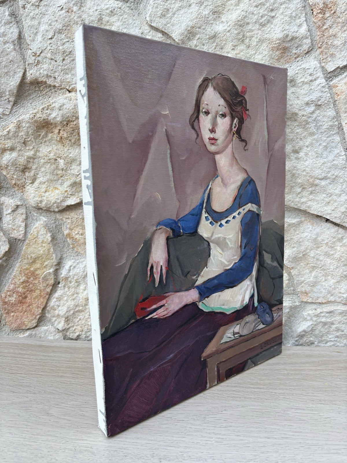 Quadro -Figura Femminile- Ciro Adrian Ciavolino dipinto a olio su tela