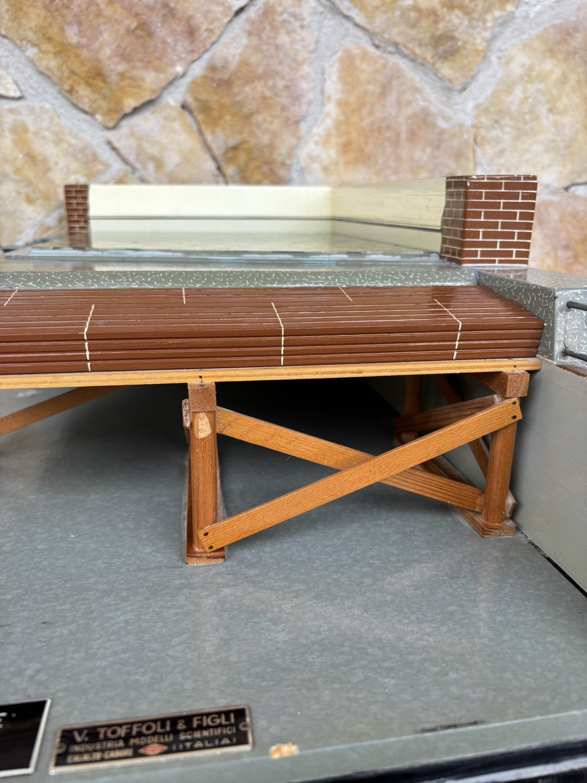 Modello Didattico Architettonico Vintage In Legno. Toffoli E Figli