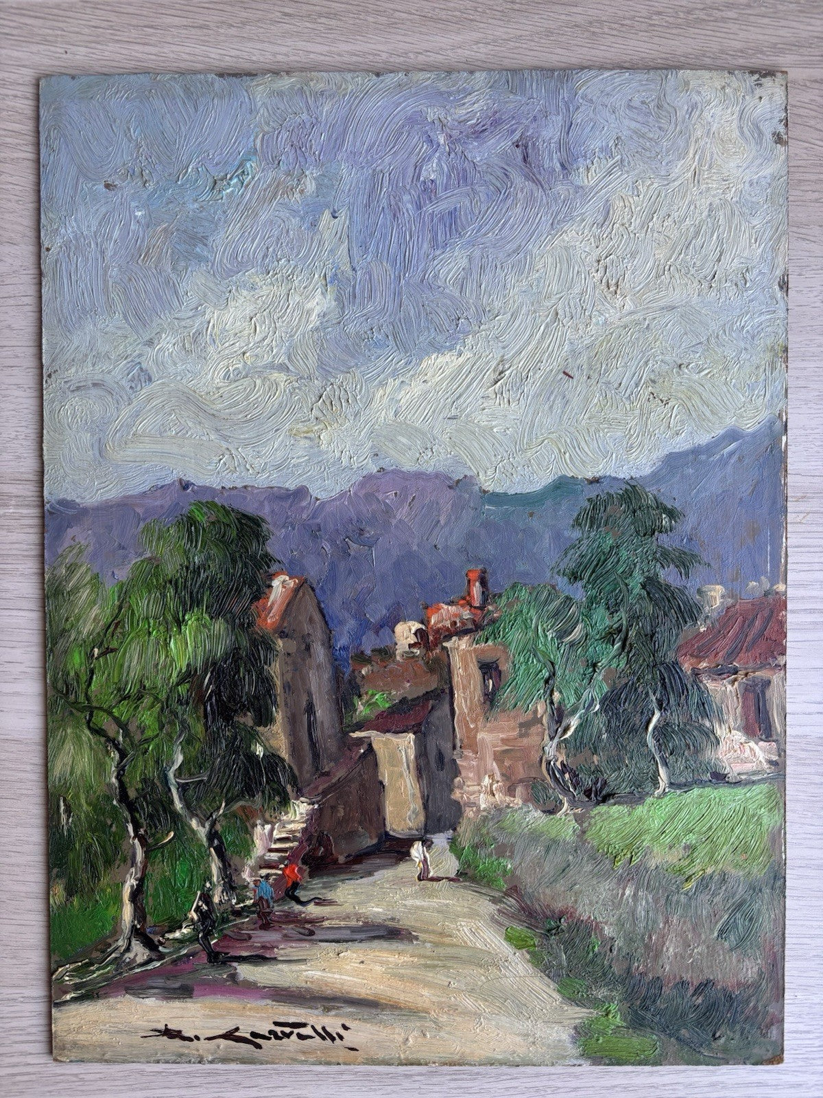 Quadro -Paesaggio Beneventano- Rocco Carvelli dipinto a olio