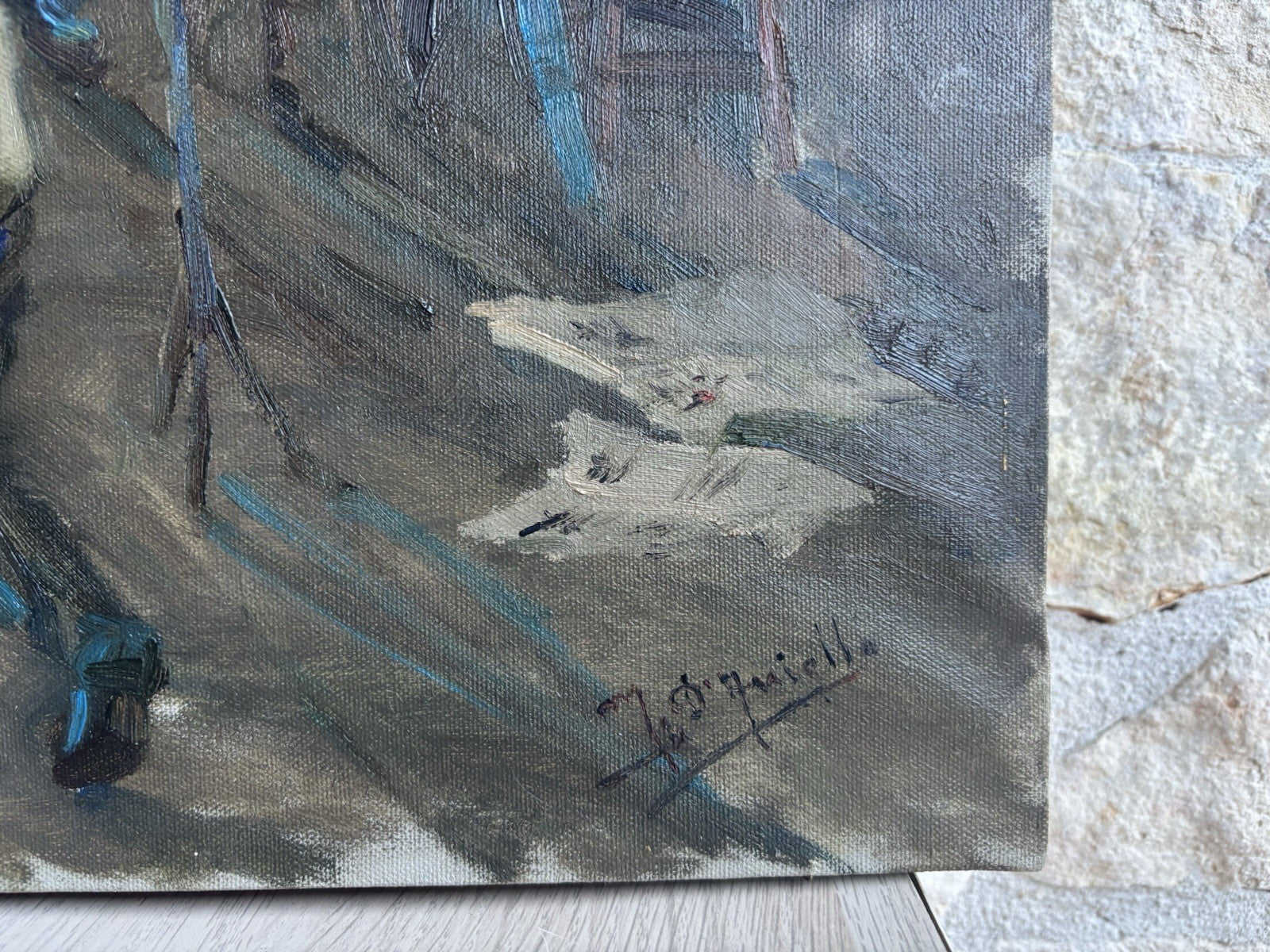 Quadro -Musicisti- Michele D’Aniello dipinto a olio su tela