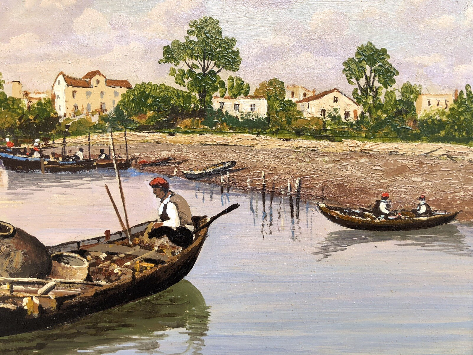 Quadro vintage -Marina- dipinto a olio su tela