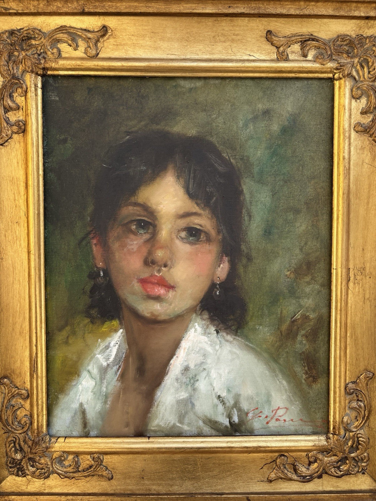 Quadro -Figura Di Donna- Giovanni Pane dipinto a olio su tela