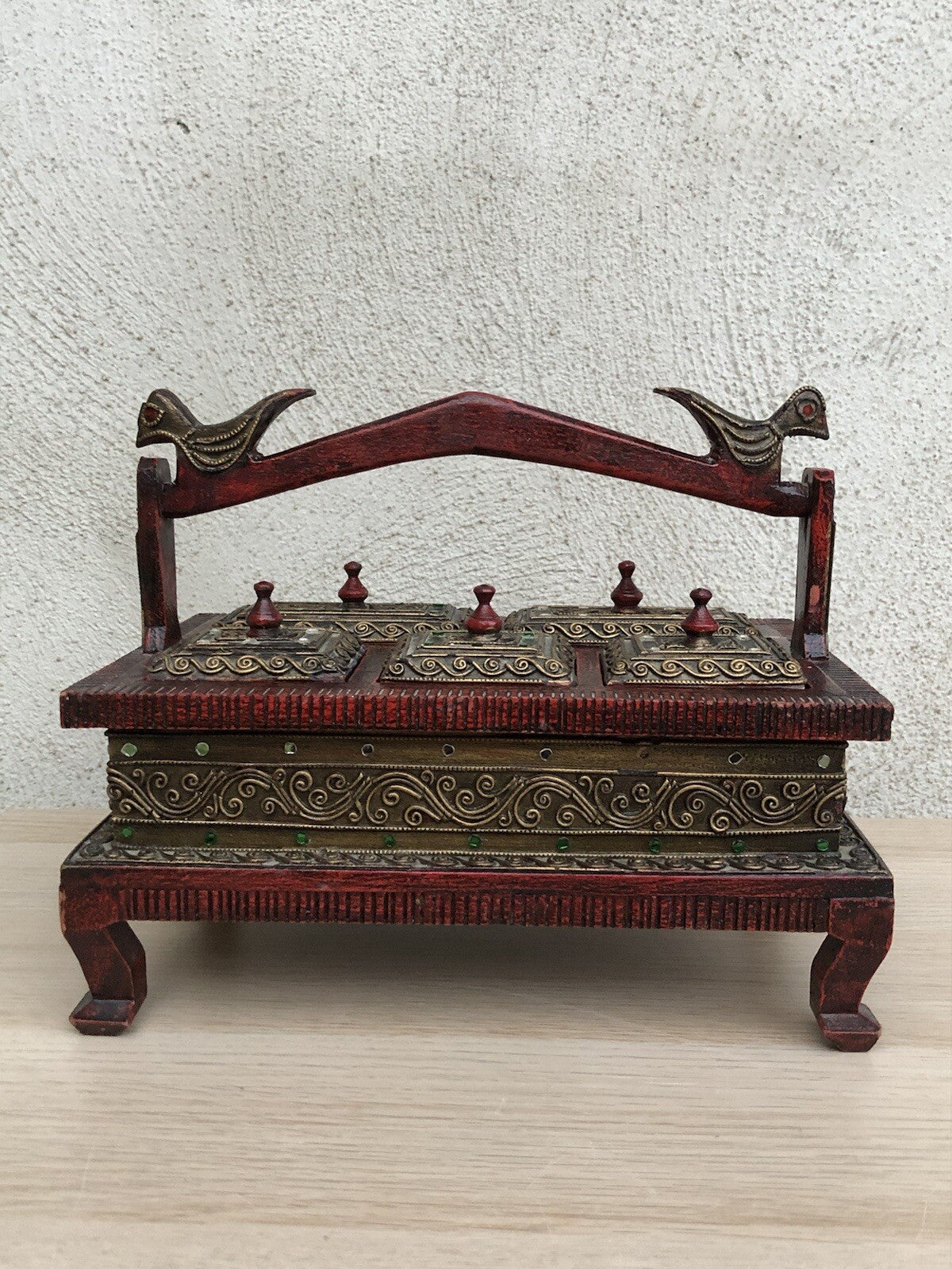 Scatola Portagioie Indiana In Legno