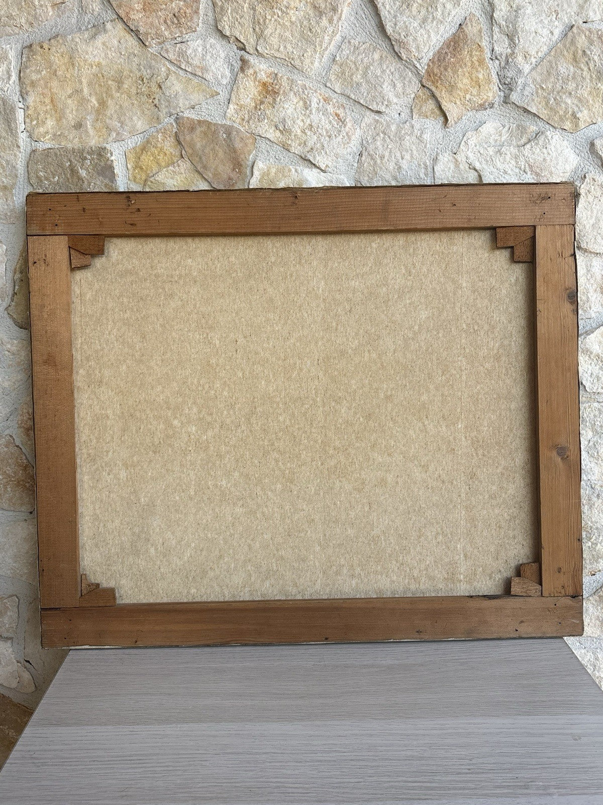 Quadro -Scogliera Con Marina- dipinto a olio su tela