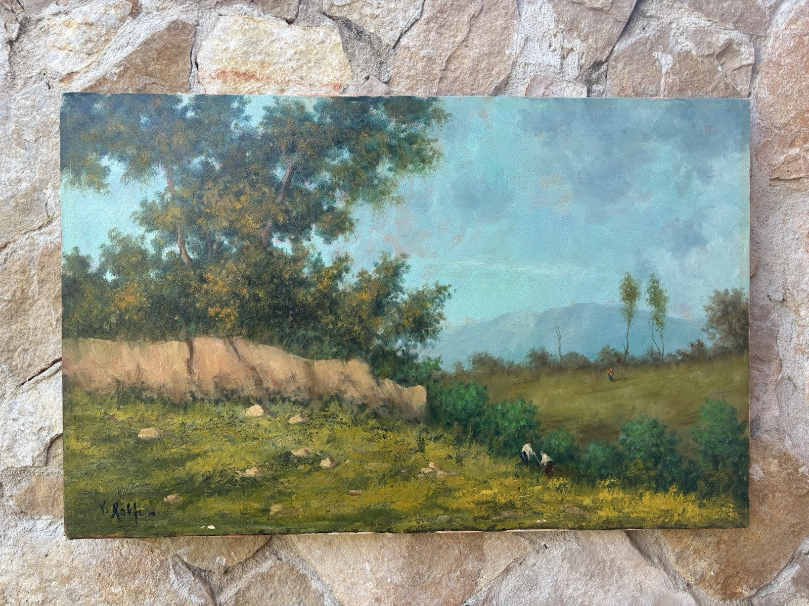 Quadro -Paesaggio- Vincenzo Rolfi dipinto a olio su tela