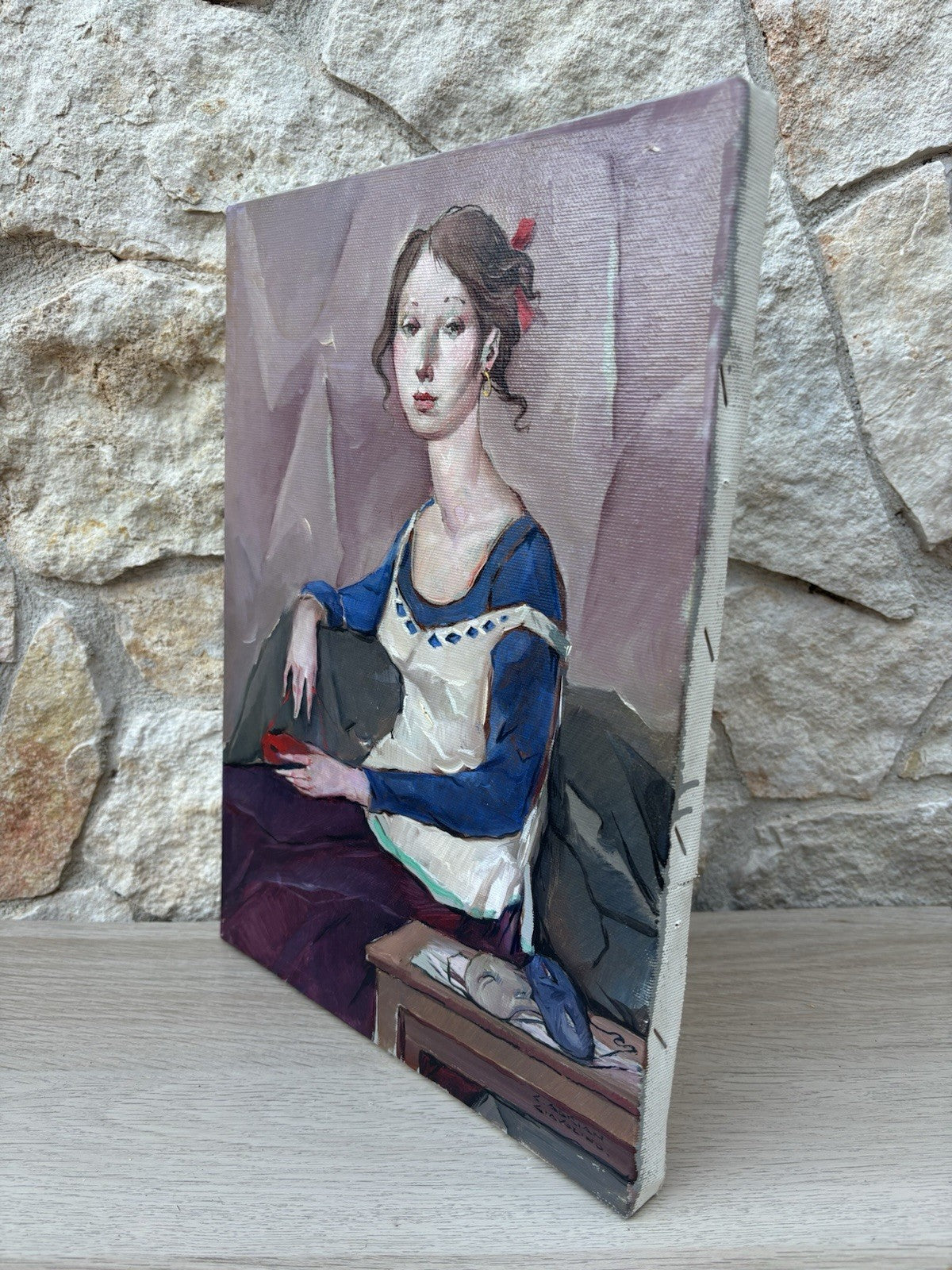 Quadro -Figura Femminile- Ciro Adrian Ciavolino dipinto a olio su tela