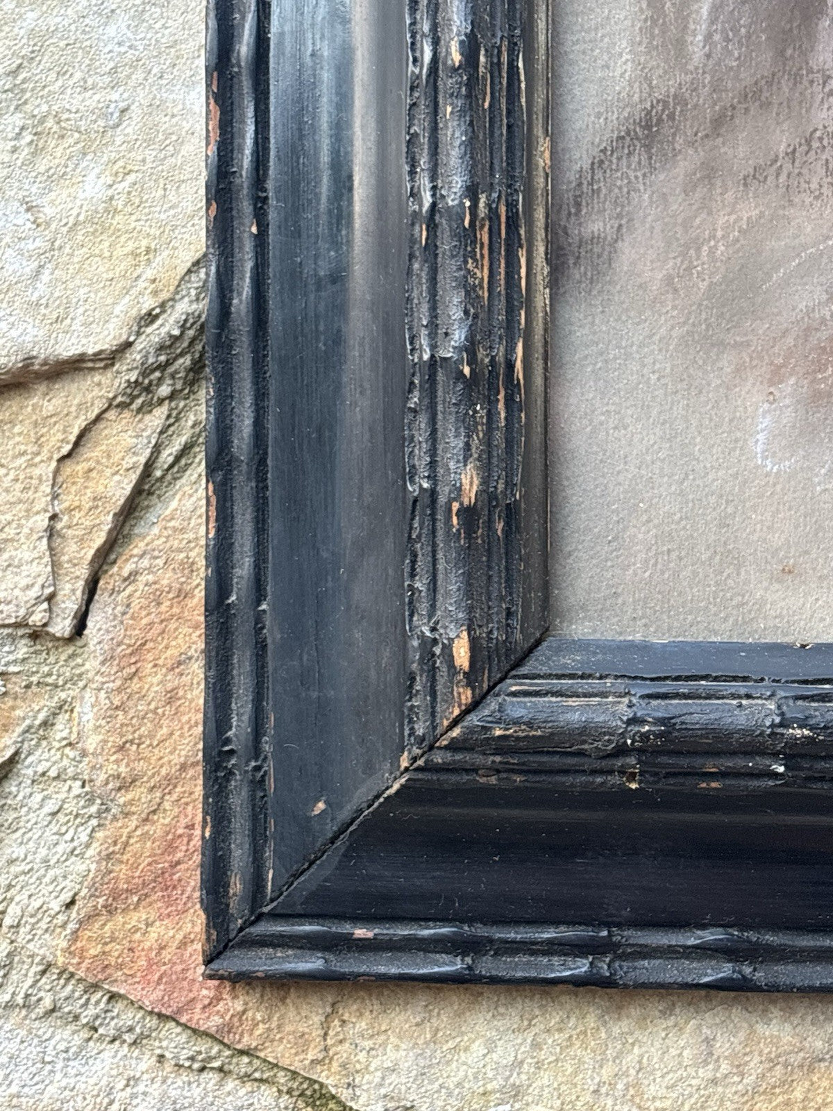 Quadro antico -Figure Animali- Federico De Curtis- pastello su carta