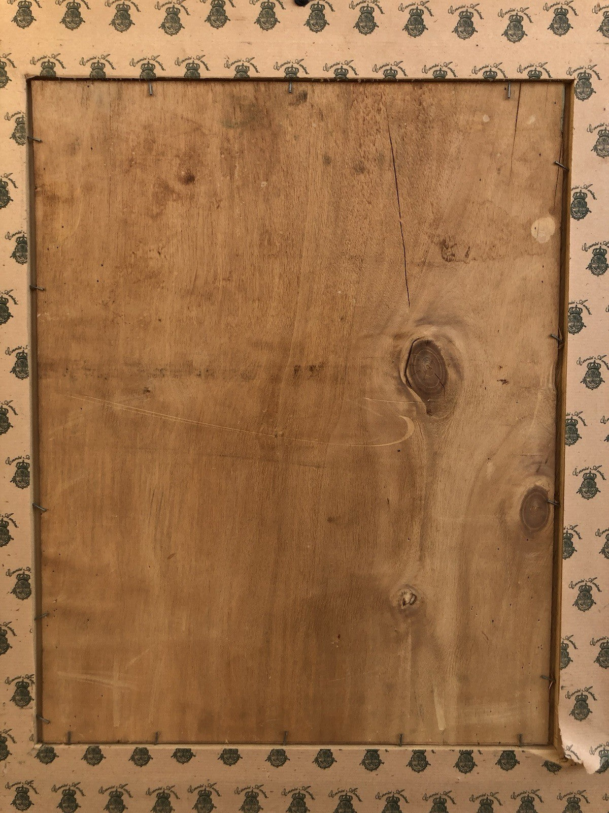 Quadro -Strada Con Figure- dipinto a olio su tavoletta