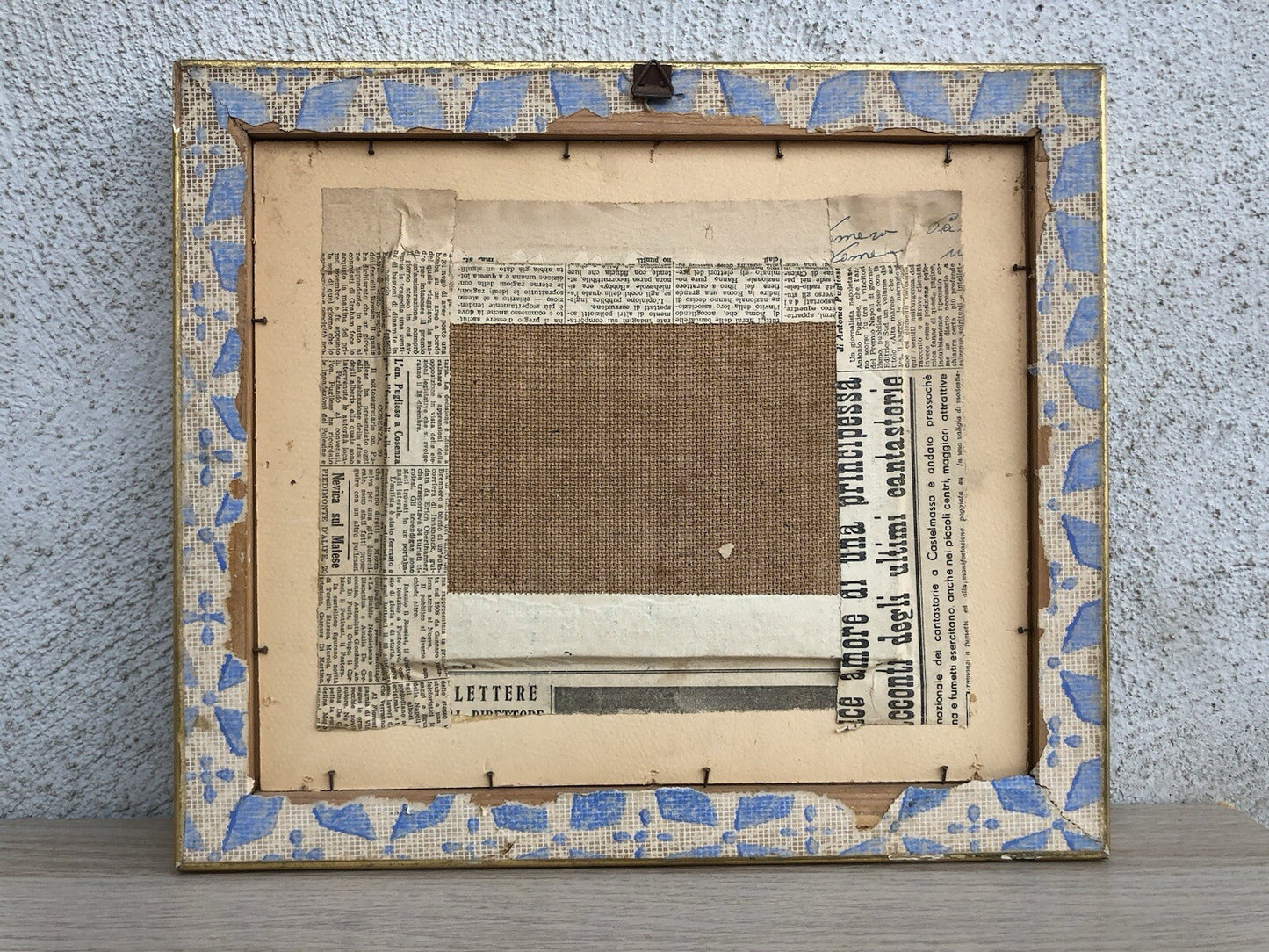 Quadro vintage -Strada Con Figure- dipinto a olio