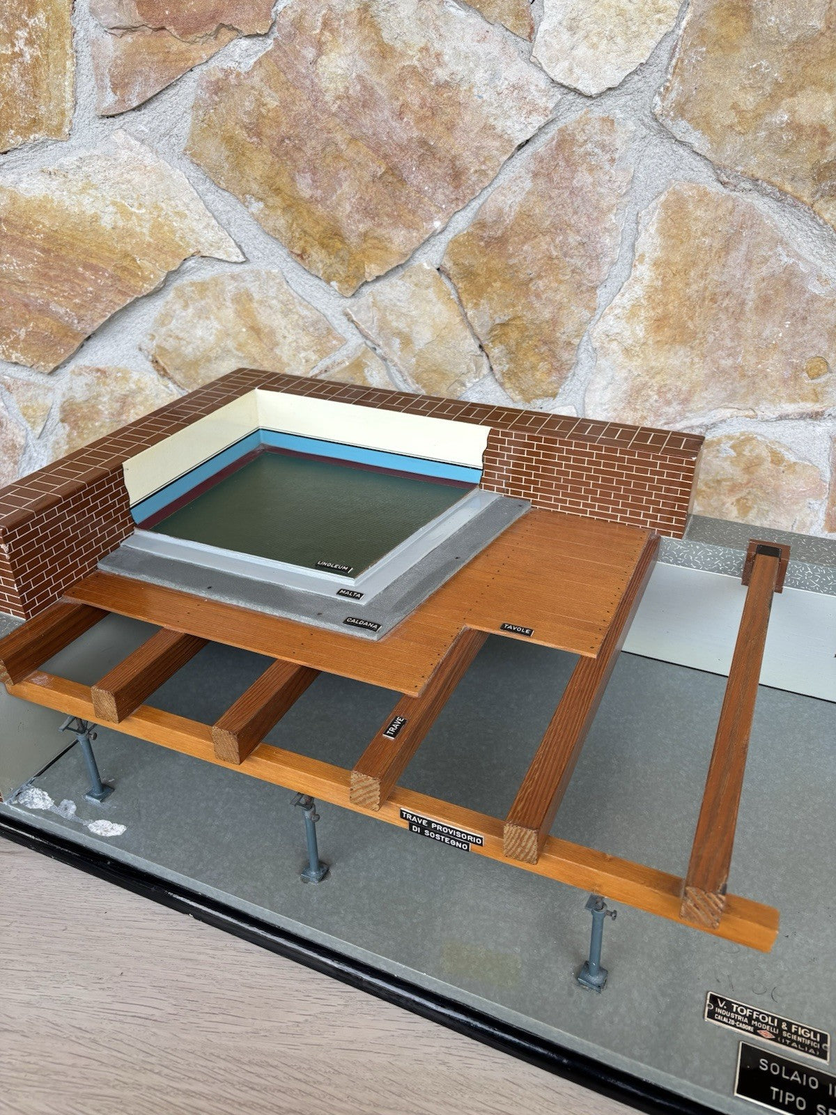 Modello Architettonico Didattico Vintage V.Toffoli E Figli