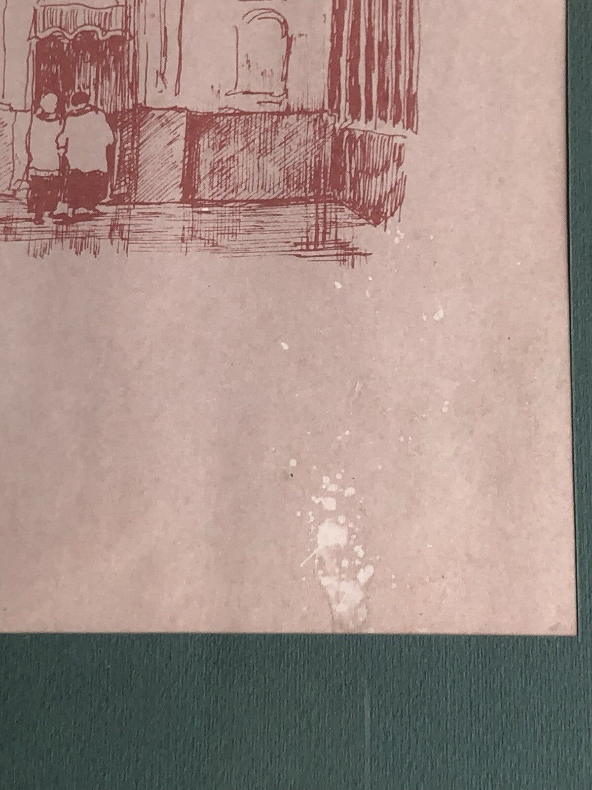 Quadro -Chiesa Di S.Michele- disegno a tecnica mista su carta
