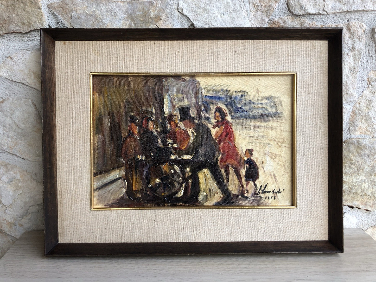 Quadro -Arrotino- dipinto a olio
