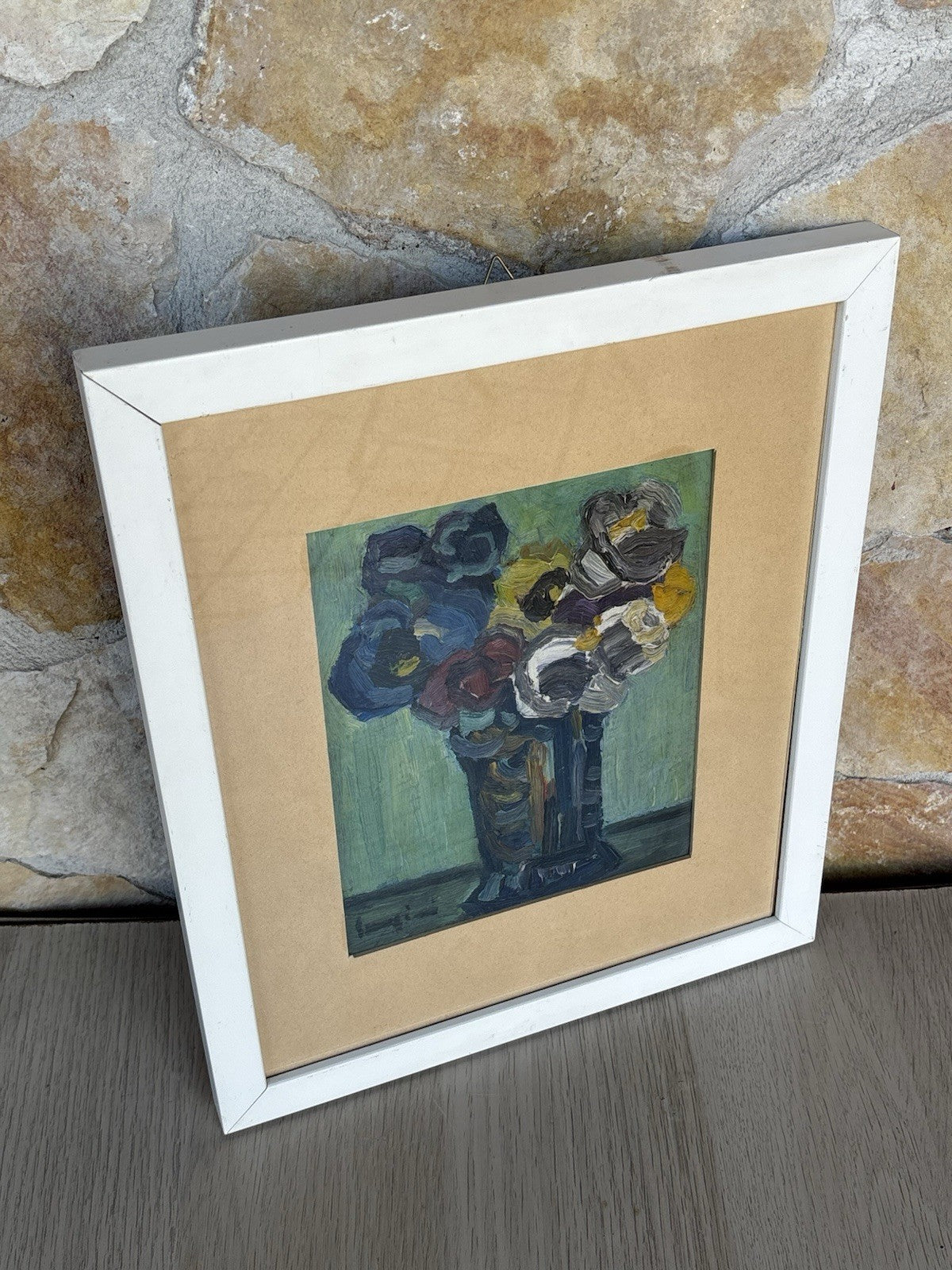 Quadro -Vaso Con Fiori Di Campo- Mario Sangiovanni- dipinto a olio