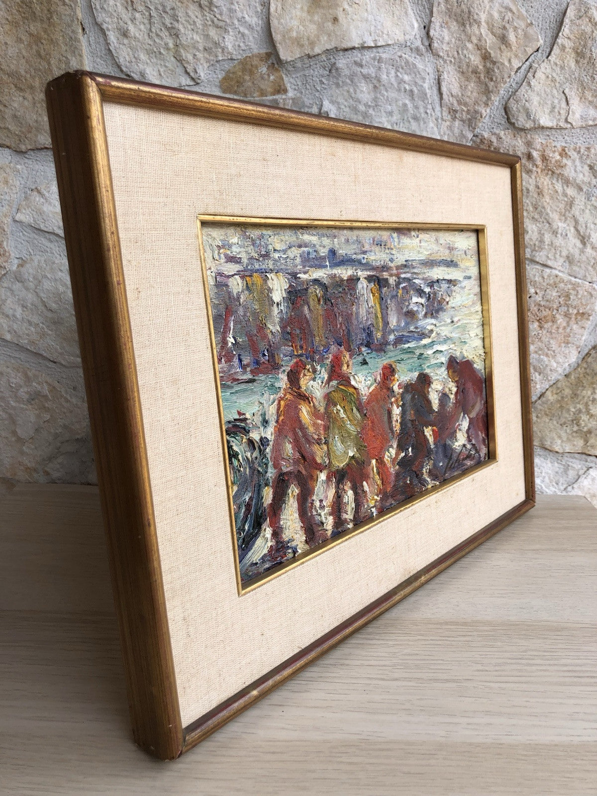 Quadro -Al Mare- dipinto a olio