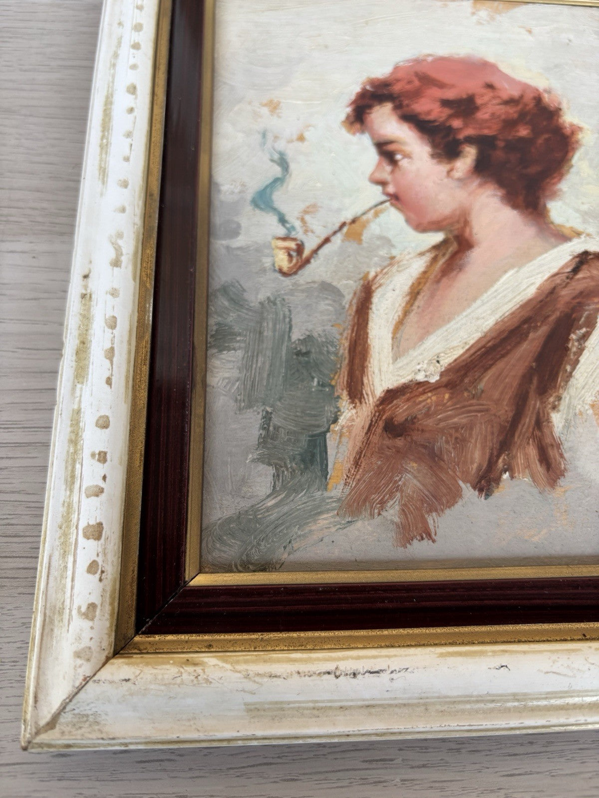 Coppia quadri -Figure- Francesco Pecoraro dipinti a olio