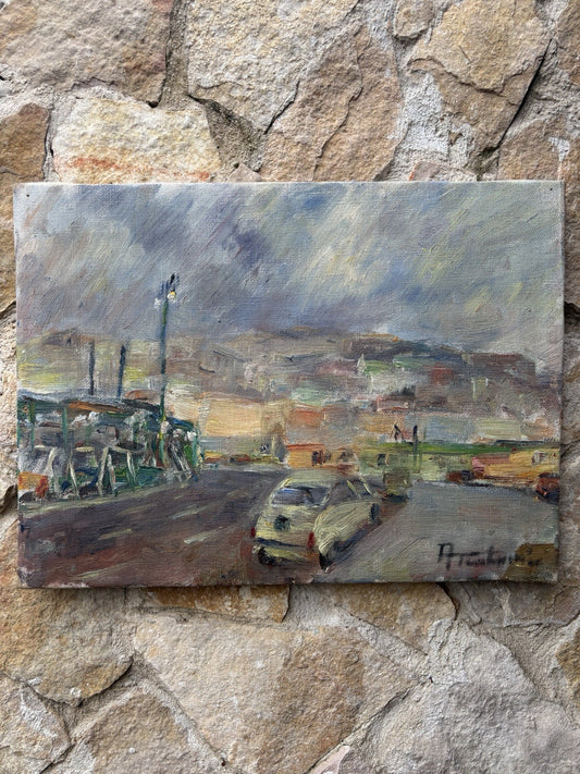 Quadro -Paesaggio- Amerigo Tamburrini dipinto a olio su tela