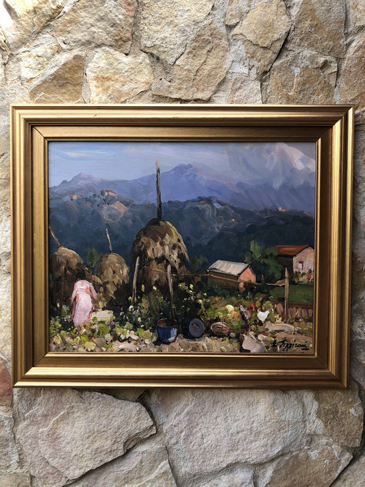 Quadro -Paesaggio Cilentano- Edoardo Pizzirani dipinto a olio