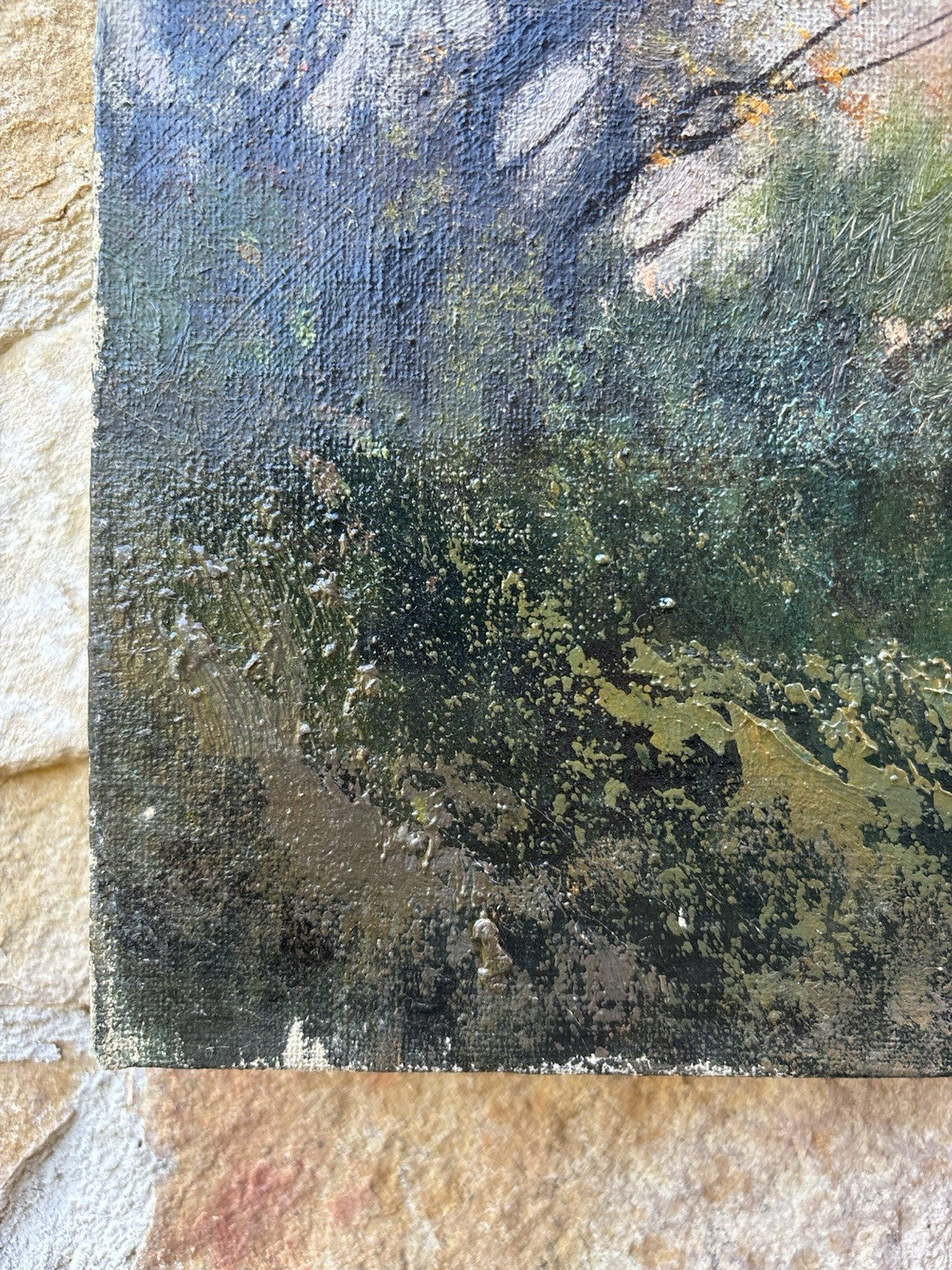 Quadro -Paesaggio- dipinto a olio su tela