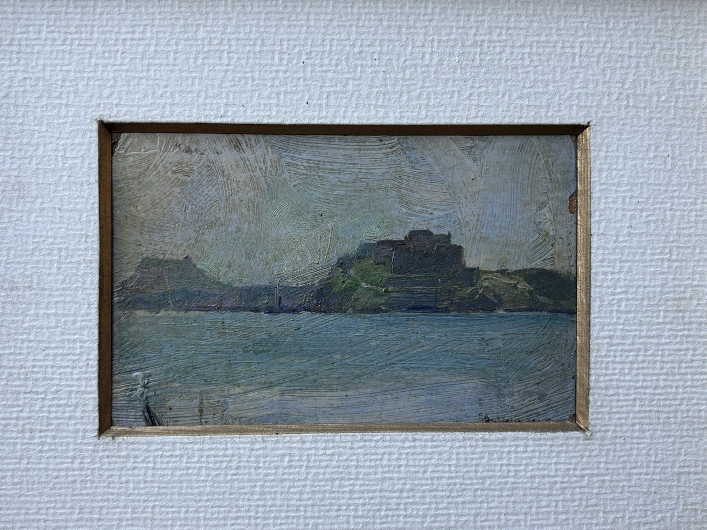 Quadro miniatura -Marina- Giovanni Brancaccio dipinto a olio