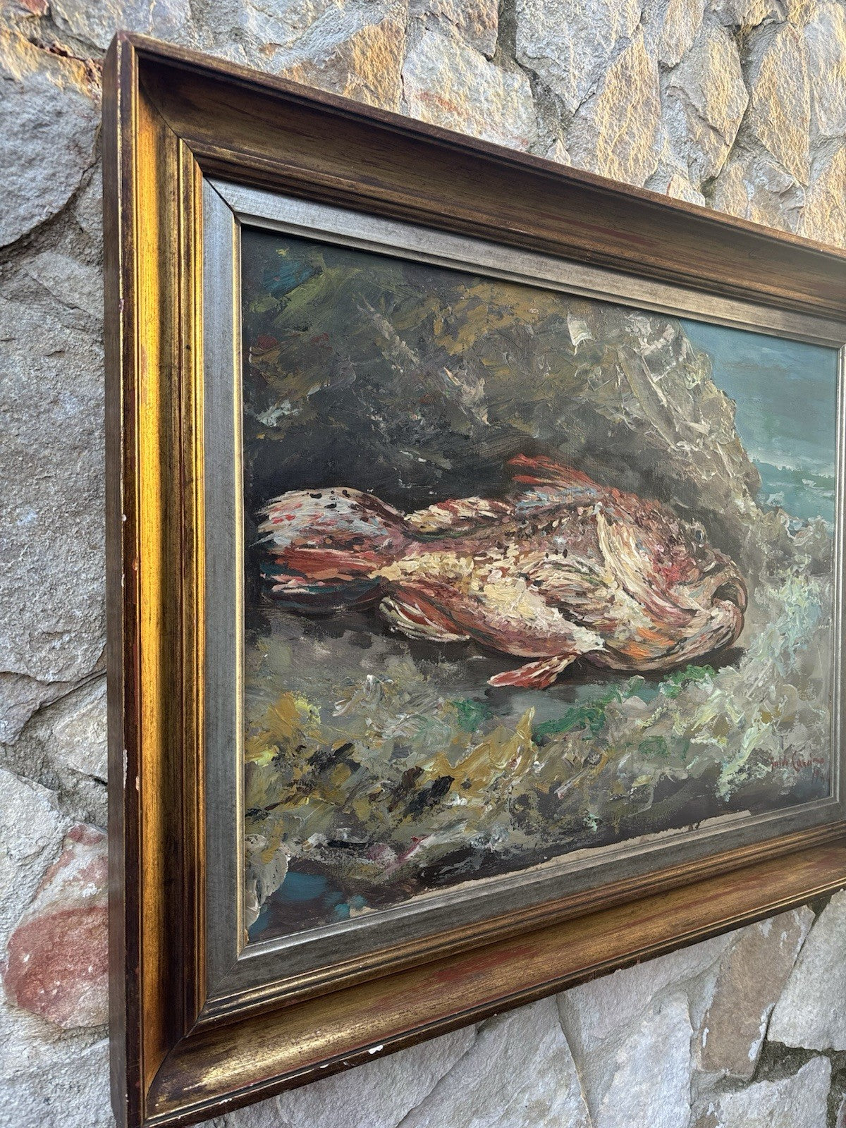 Quadro -Scorfano Rosso- Guido Casciaro dipinto a olio