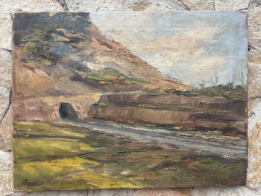 Quadro -Paesaggio-Ermete Liguori-dipinto a olio su tela