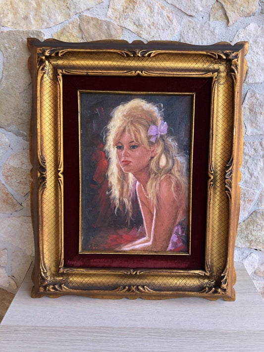 Quadro -Figura Di Donna- dipinto a olio su tela
