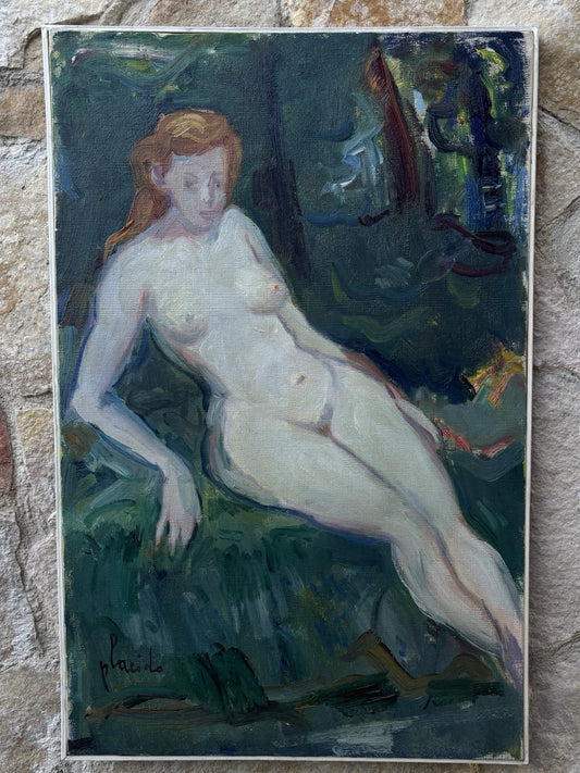 Quadro -Nudo Artistico- Errico Placido dipinto a olio su tela