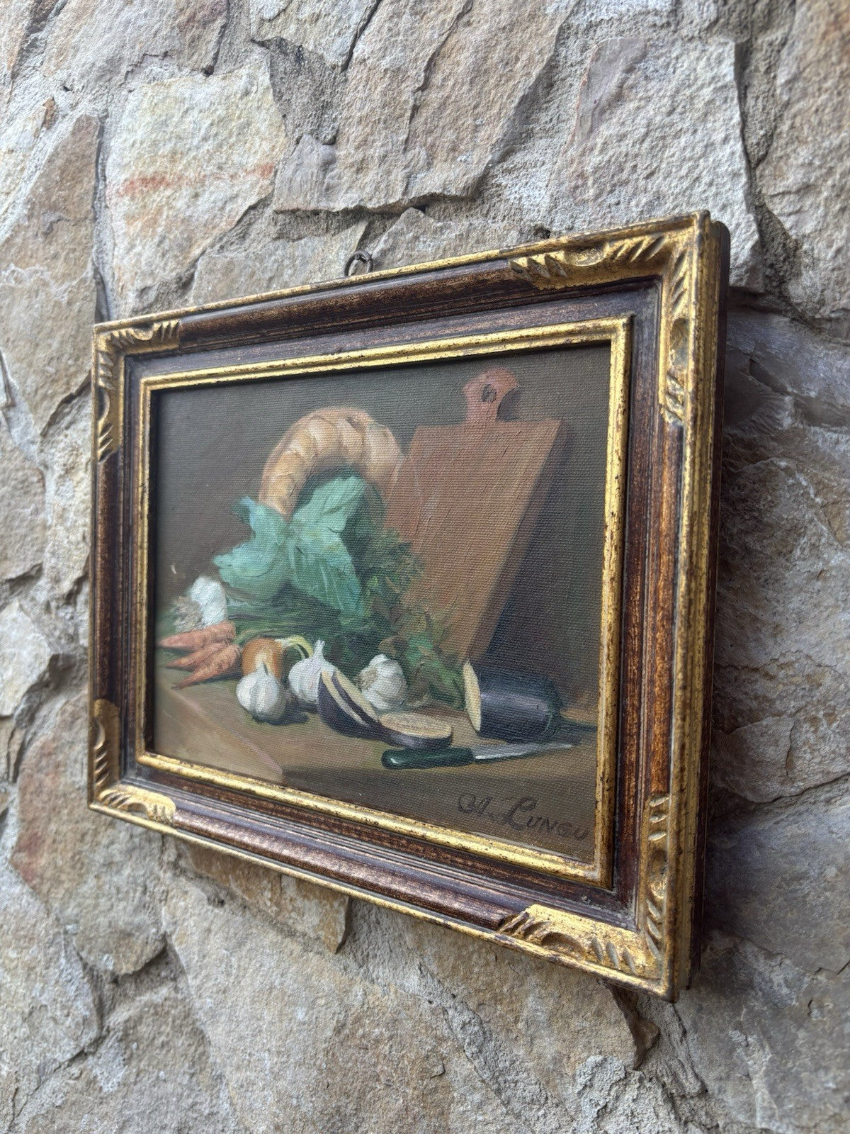 Quadro vintage -Natura Morta- dipinto a olio