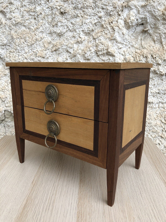 Mobiletto Portagioie Vintage In Legno