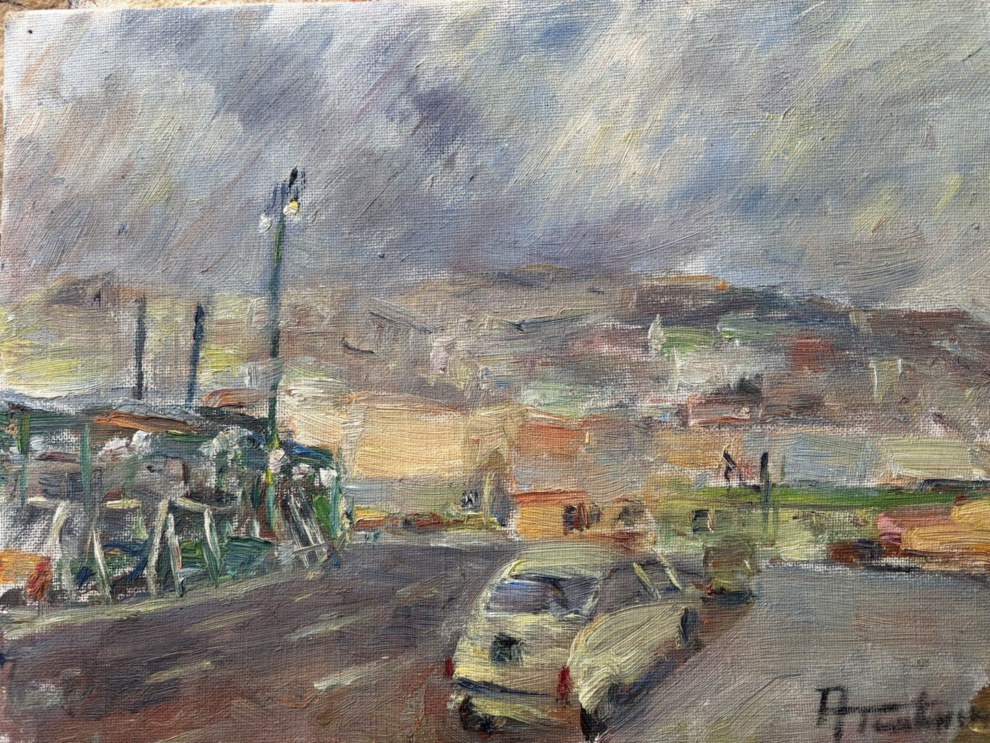 Quadro -Paesaggio- Amerigo Tamburrini dipinto a olio su tela