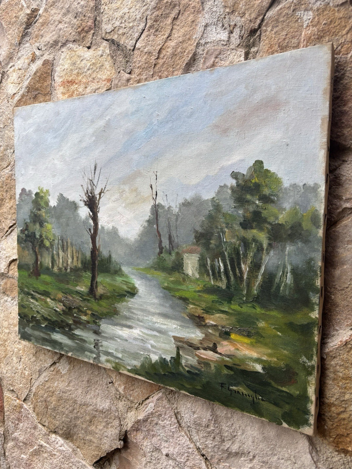 Quadro -Paesaggio- Francesco Graniglia dipinto a olio su tela
