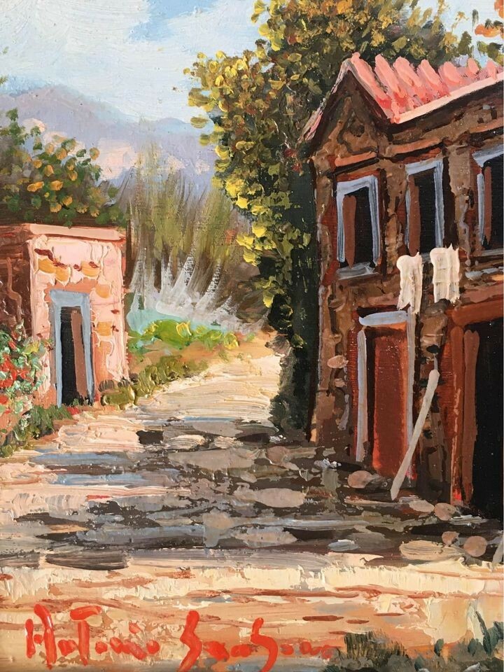 Quadro vintage dipinto a olio