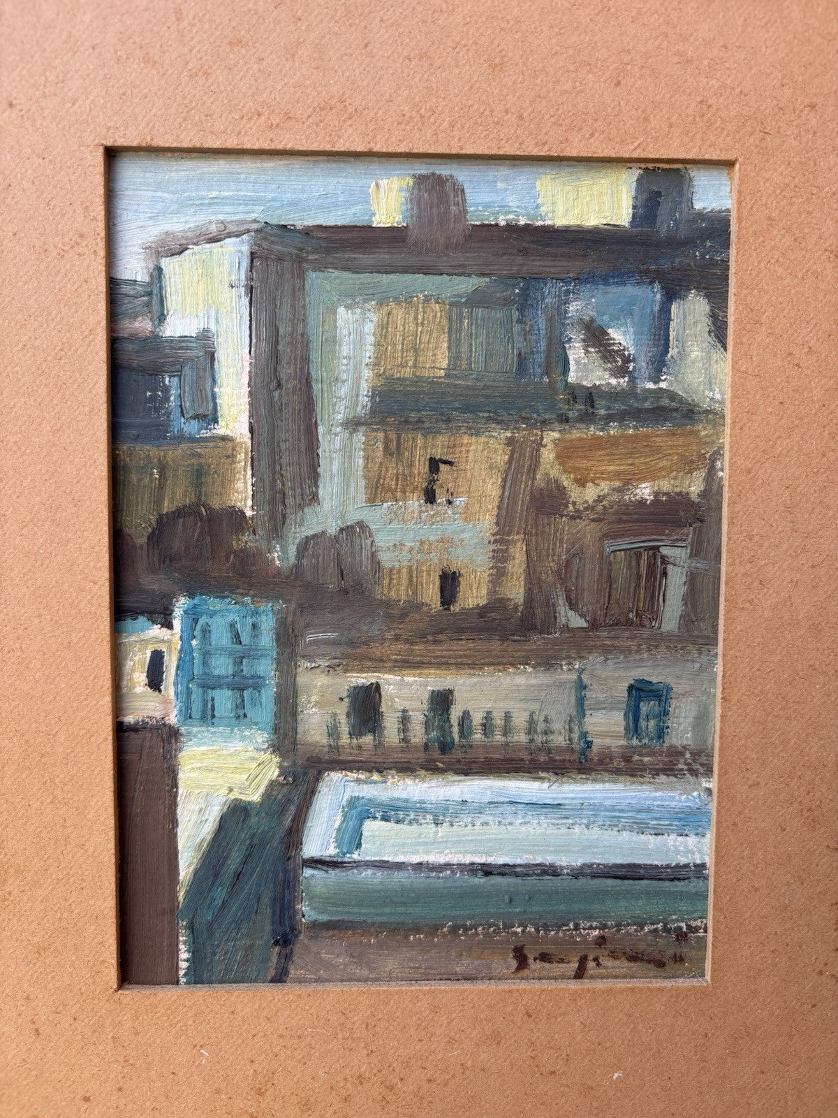 Quadro -Case- Mario Sangiovanni dipinto a olio