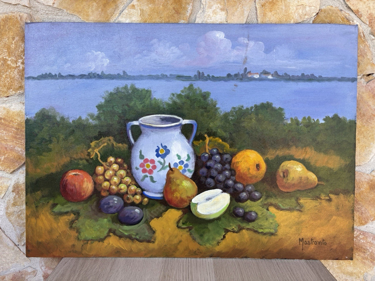 Quadro -Natura Morta- Adolfo Mastrovito dipinto a olio su tela