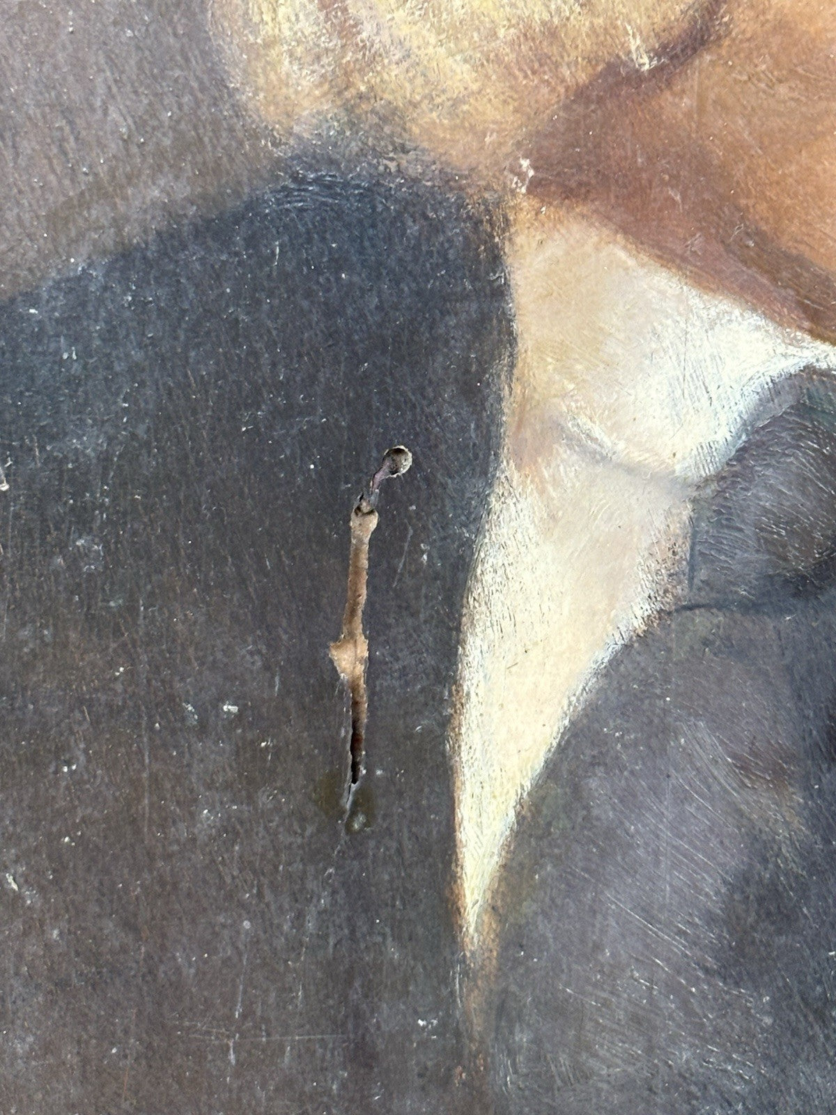 Quadro antico -Ritratto- Augusto Cassandro dipinto a olio